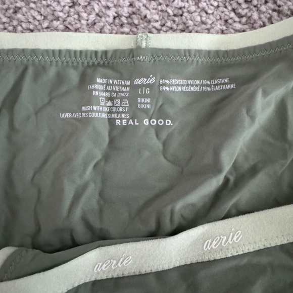 AERIE Bikini Pantie Underwear Sz L Green - Picture 4 of 5